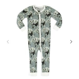 Milkbarn Baby 3-6 Months Elephant Footie